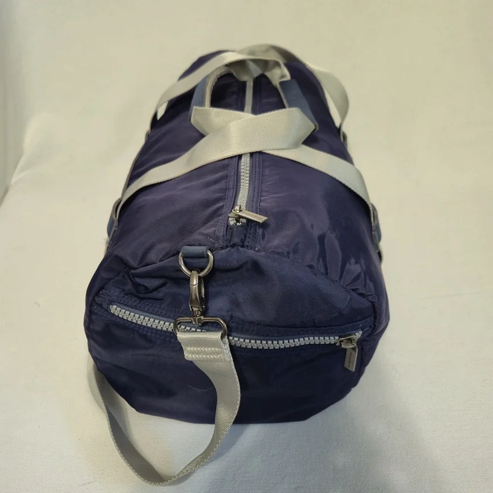 Dolce & Gabbana Navy Blue Medium Sz Heavy Nylon Duffle Bag Large Zipper